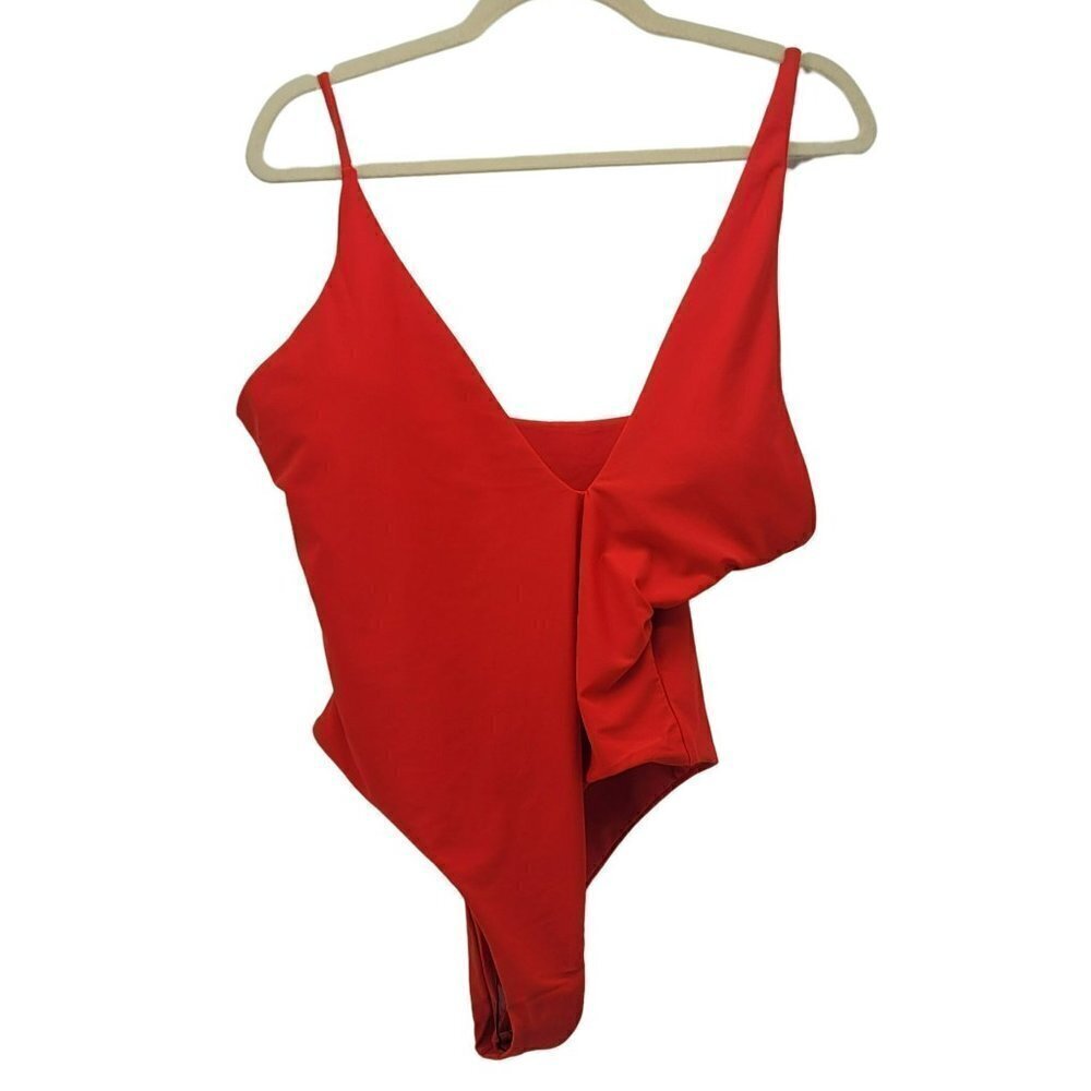 NEW Shein Red One Piece Swimsuit Womens Large